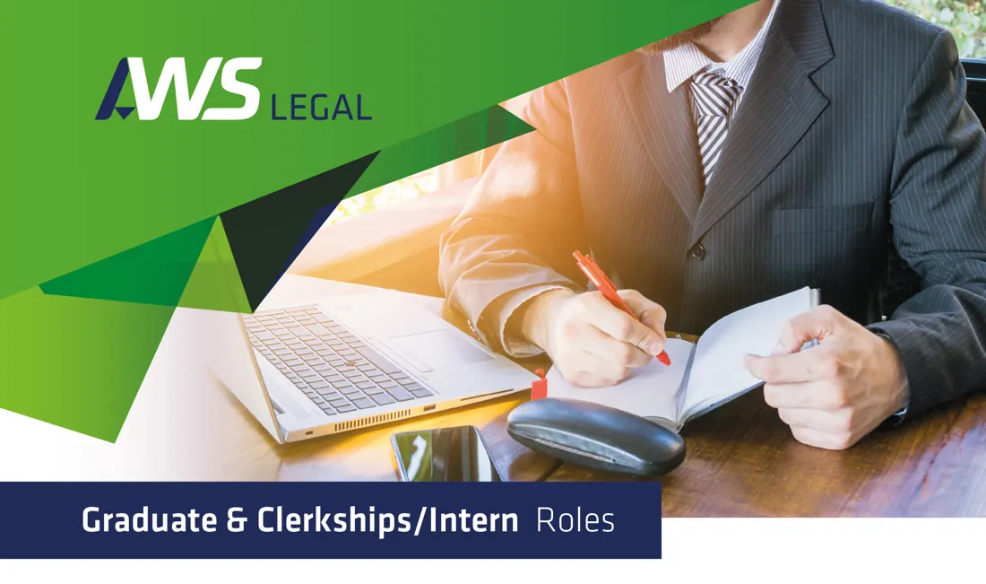 AWS Legal graduate and clerkship recruitment campaign creative