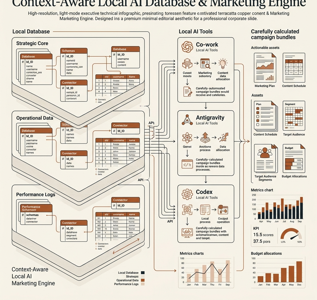 Context-aware local AI engine architecture diagram