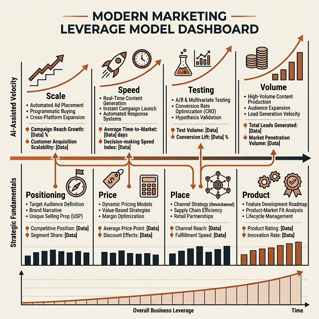 Modern Marketing Leverage Model: Strategy vs AI Velocity